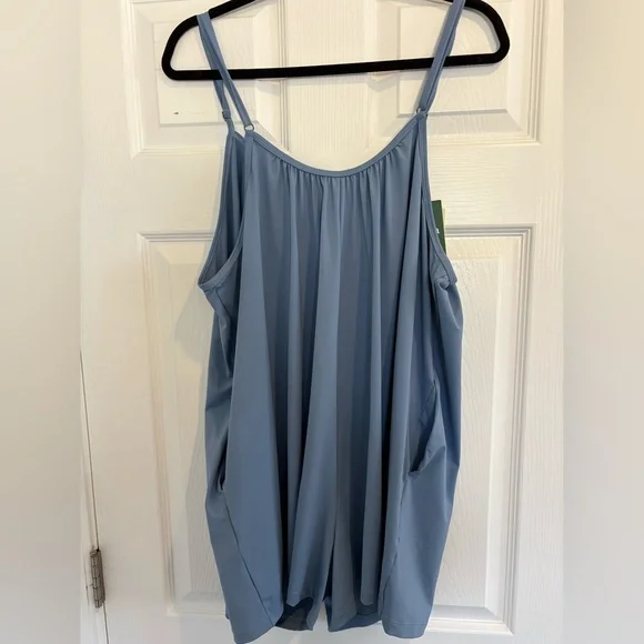 NWT Halara Spaghetti Pocket Solid Wide Leg Casual Jumpsuit - Picture 6 of 9